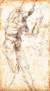 Michelangelo Buonarroti Male Nude painting